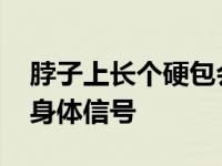 脖子上长个硬包会是得了什么病 别忽视这个身体信号