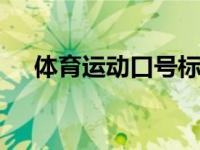 体育运动口号标语 激励人心的经典口号