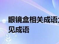 眼镜盒相关成语大全 盘点与眼镜盒有关的常见成语