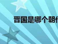 晋国是哪个朝代 春秋时期重要诸侯国