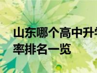 山东哪个高中升学率高 山东省重点高中升学率排名一览