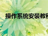 操作系统安装教程 从零开始轻松安装系统