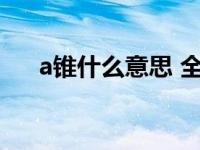 a锥什么意思 全面解析网络流行语含义